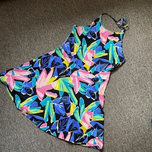 Vans floral halter back dress